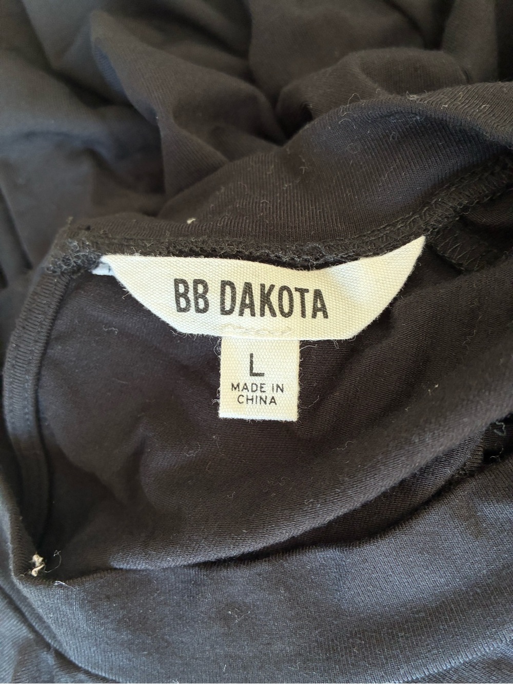BB Dakota Sasha Long Maxi Dress Mock Neck Open Back Black Soft
Evening Sz L NWT - Picture 4 of 8